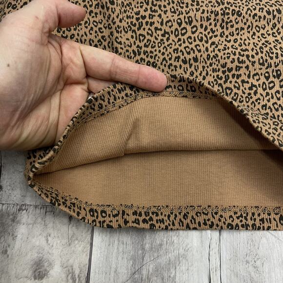 Gap Girls Brown Corduroy Skirt & Animal Print Ribbed Turtleneck Top Lot Size M - Picture 13 of 15